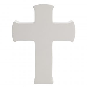 Faith & Hope Mantel Cross Plaque - Plain