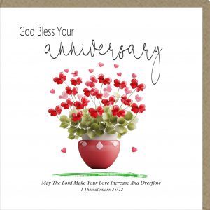 God Bless Your Anniversary - Greetings Card