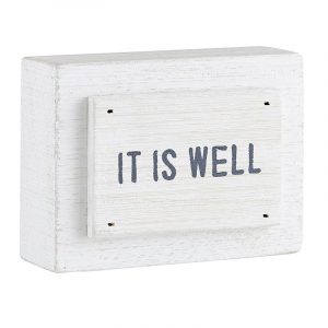 Wood Block - It Is Well