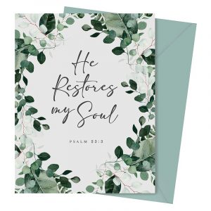 Boxed Card Set - He Restores My Soul (Box of 12)