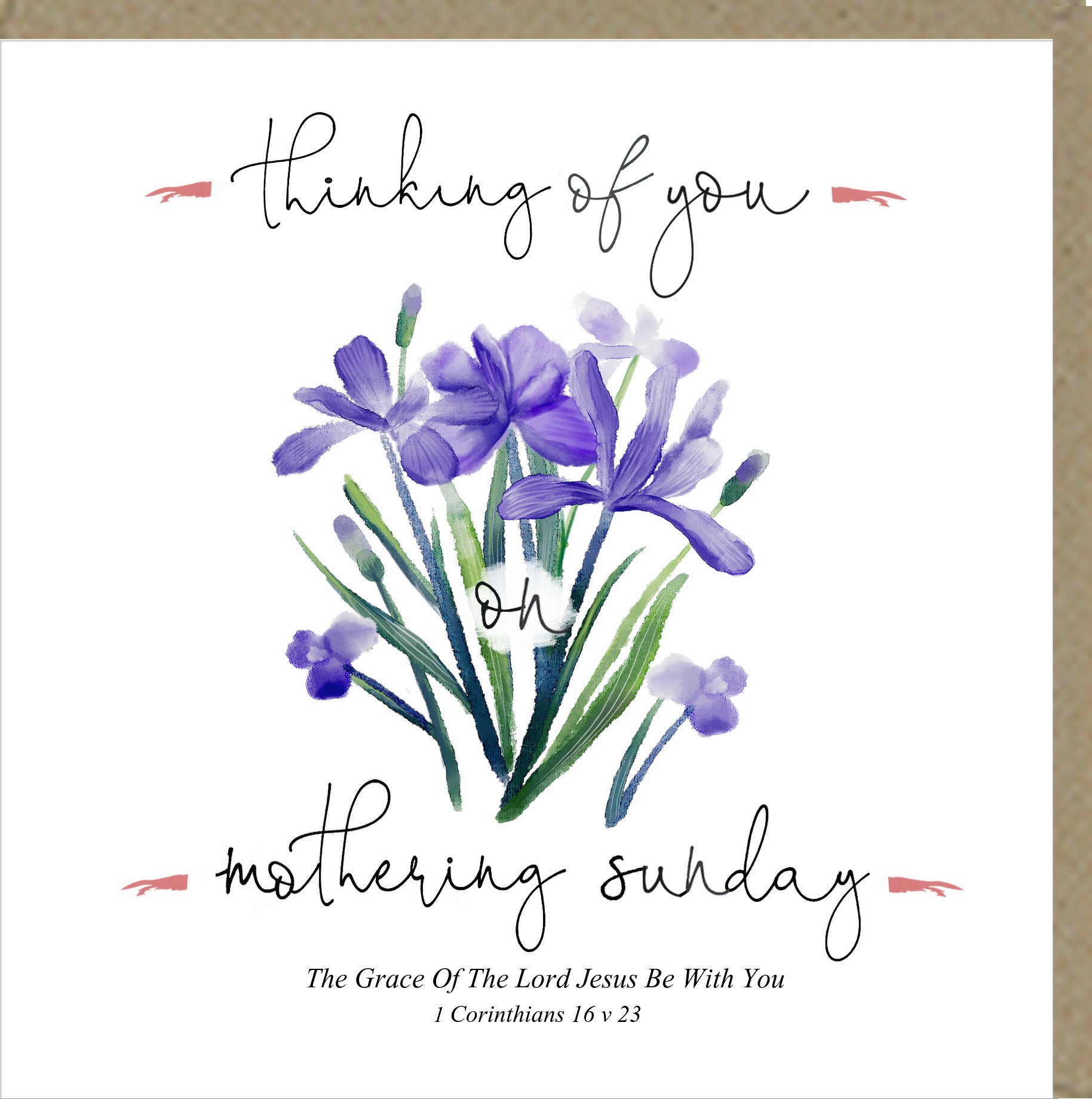 Thinking Of You On Mothering Sunday Greetings Card – Potters House Limited
