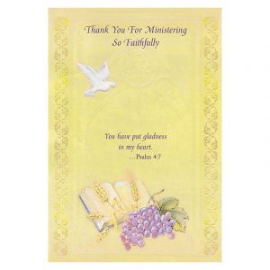 Ministry Thank You Greetings Card