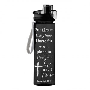 For I Know the Plans Water Bottle
