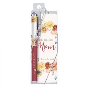God Bless Mom Gift Pen with Bookmark