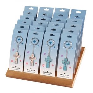 Enamel Keychains Display (Set of 24)