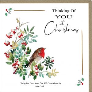 Thinking of You at Christmas Greetings Card