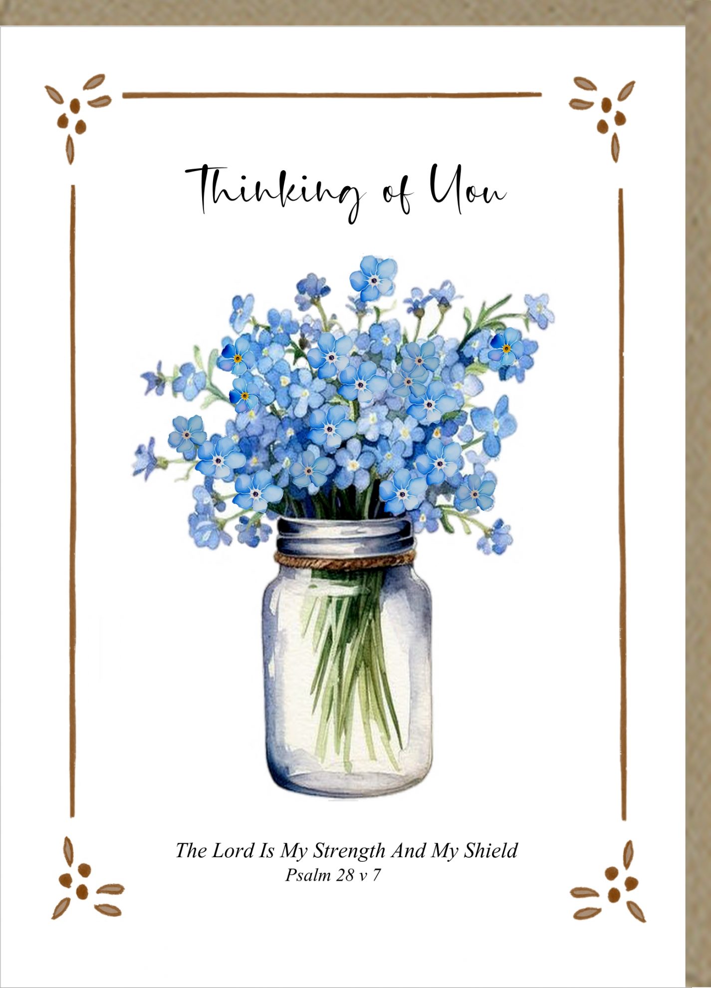 Thinking Of You Greetings Card – Potters House Limited