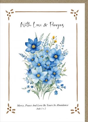 With Love & Prayers Greetings Card