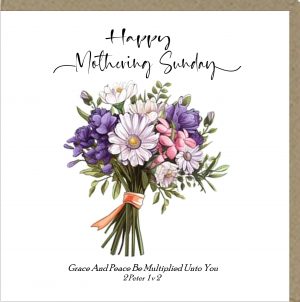 Happy Mothering Sunday Greetings Card