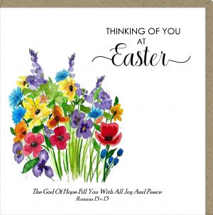 Thinking Of You at Easter Greetings Card