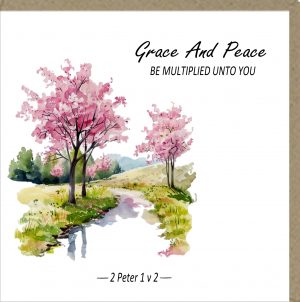 Grace And Peace Greetings Card