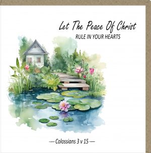 Let The Peace Of Christ Greetings Card