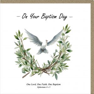 On Your Baptism Day Greetings Card