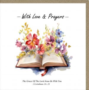 With Love & Prayers Greetings Card