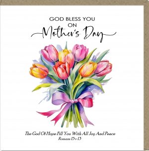 God Bless You On Mother's Day Greetings Card