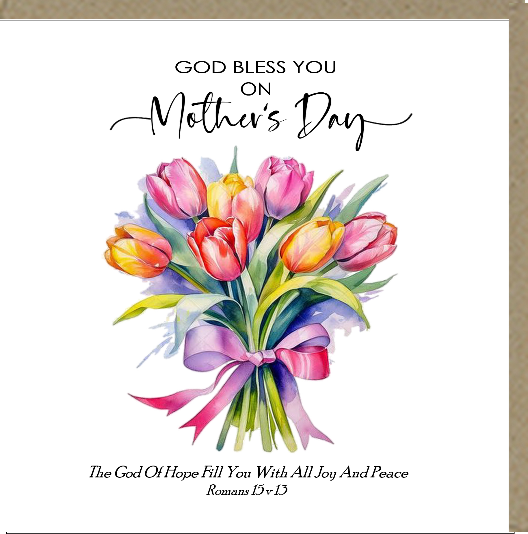 God Bless You On Mother’s Day Greetings Card – Potters House Limited
