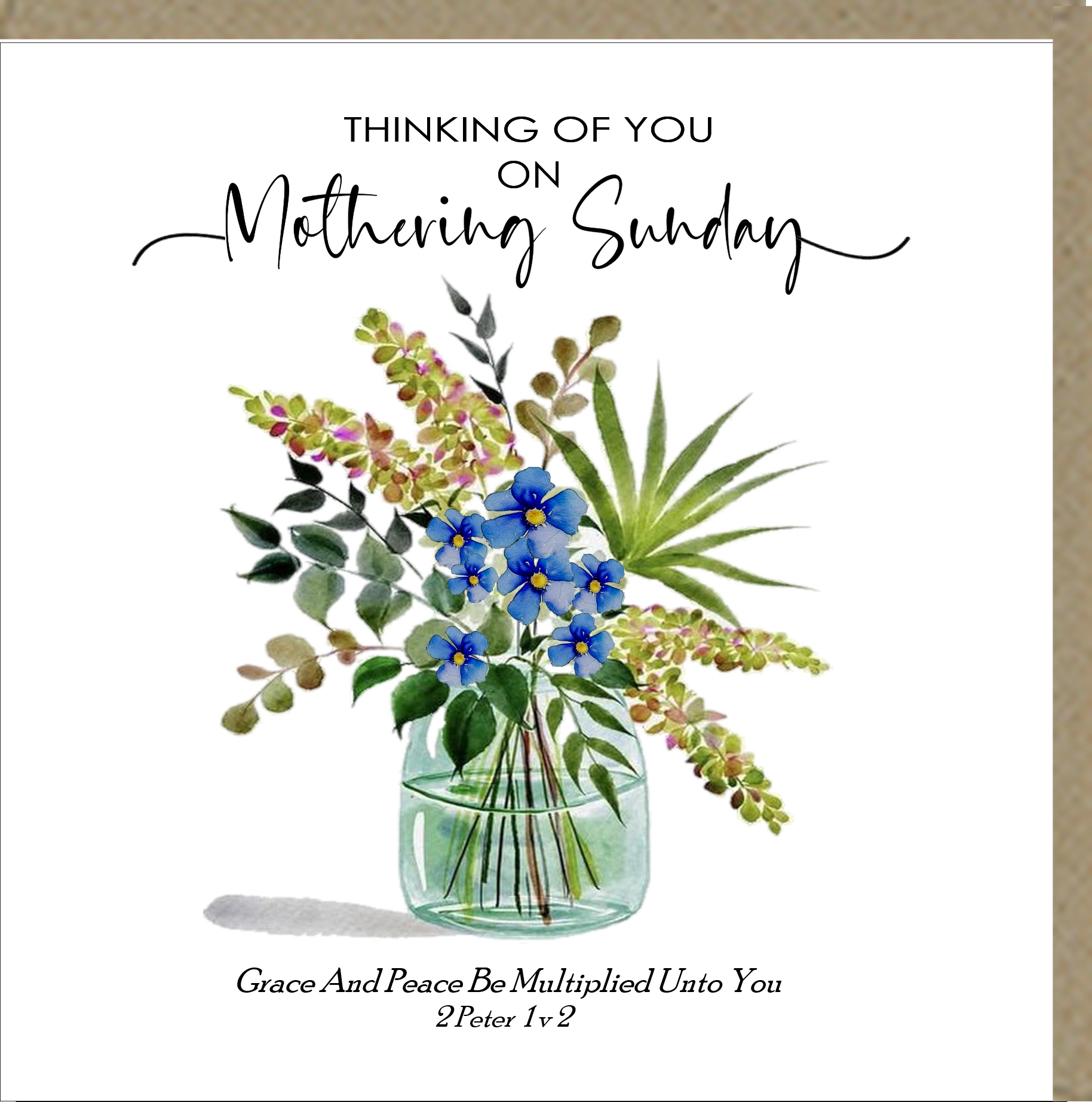 Thinking Of You On Mothering Sunday Greetings Card – Potters House Limited