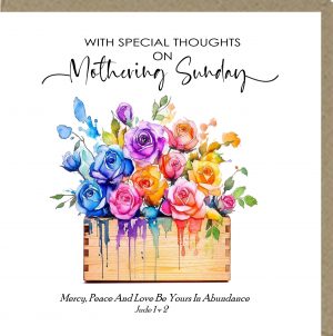 With Special Thoughts On Mothering Sunday Greetings Card