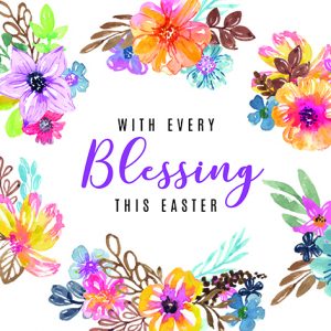 With Every Blessing Easter Cards - Pack of 5