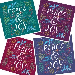 TLM - Peace and Joy Festive Christmas Cards (Pack of 20)