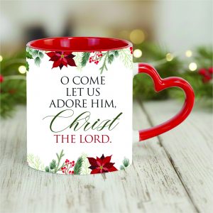 Ceramic Mug Heart Shaped Handle