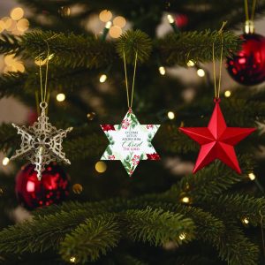 3 x 3 Wooden Tree Hanger - Star Shaped