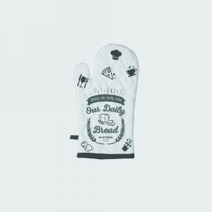Oven Gloves Pair - Give us this day our daily bread. Matthew 6:11