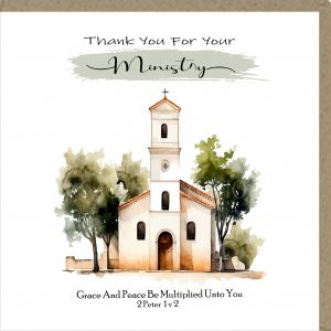Thank You For Your Ministry Greeting Cards