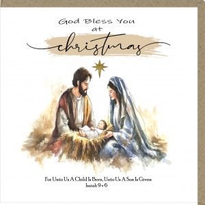God Bless You At Christmas Greeting Cards