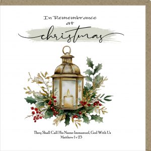 In Remembrance  At Christmas Greeting Cards