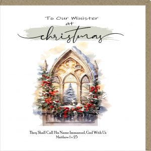 To Our Minister at Christmas Greeting Cards
