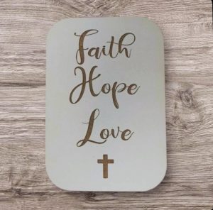 Fridge Magent Faith Hope Love