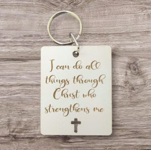 Keyring I can do all things through Christ who strengthens me