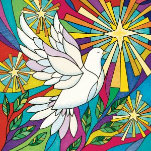 Tearfund - Stained Glass Dove - (Pack of 10)