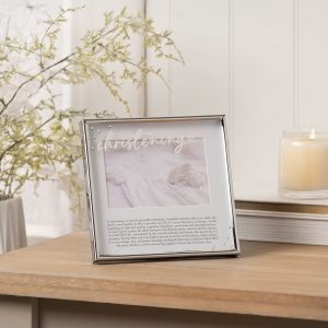 With Love Silver Word Frame 6" x 4" - Christening
