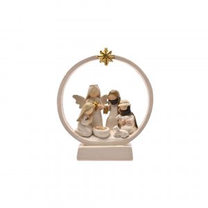 Nativity Scene Round Ornament