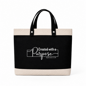 Jute Bag with leather handle - Created with a purpose