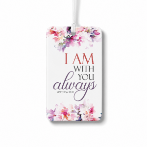 Car Rear View Mirror Hanger - I am with you always