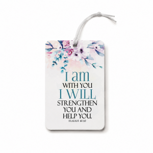 Car Rear View Mirror Hanger - I am with you I will strengthen you and help you