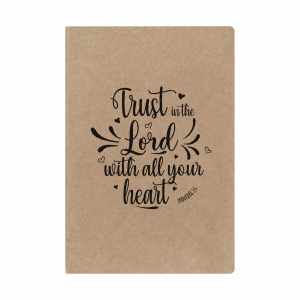 Craft - Notepad   - 64  pages - Ruled - Trust in the Lord with all your heart. Proverbs 3:5