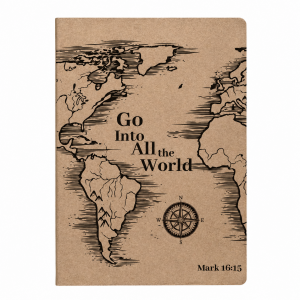 Craft - Notepad   - 64  pages - Ruled - Go into all the world. Mark 16:15
