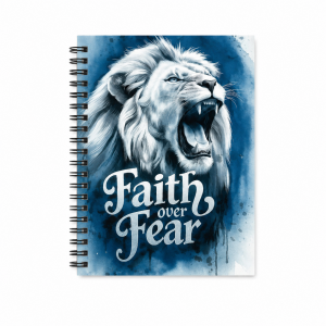 Colour Notepad - Spiral Bound - Hard Cover - 196 pages - Faith over Fear