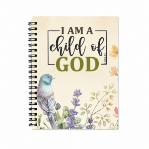 Colour Notepad - Spiral Bound - Hard Cover - 196 pages - I am a child of God. I john 3:1