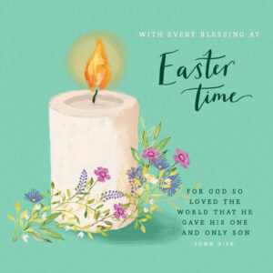Easter Candle Cards - Pack Of 5